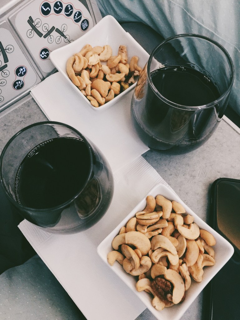 wine and nuts
