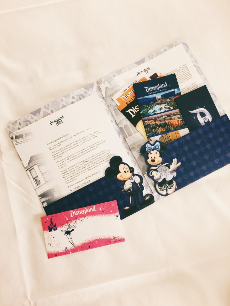 Disneyland Hotel brochure packet