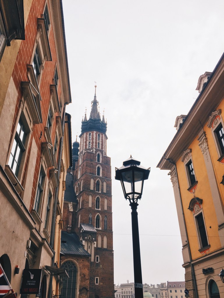Square - looking up at the trumpet