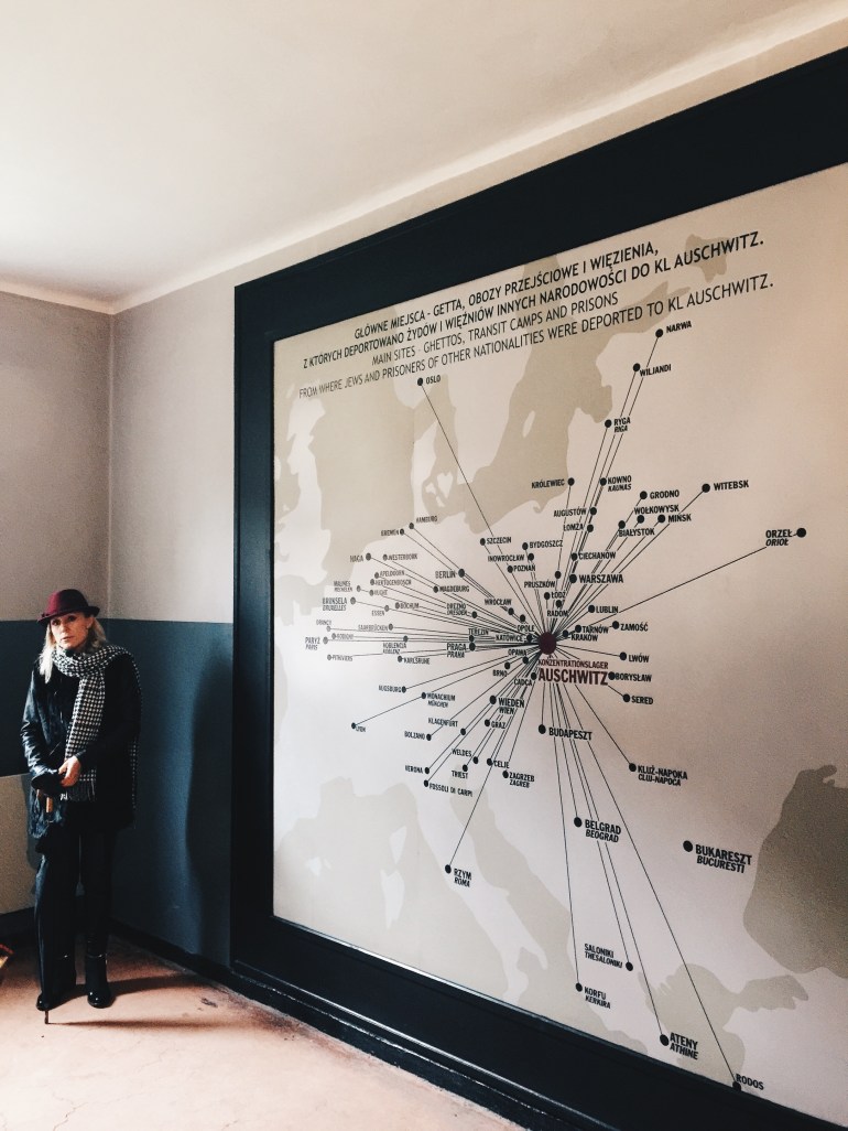Auschwitz guide with map