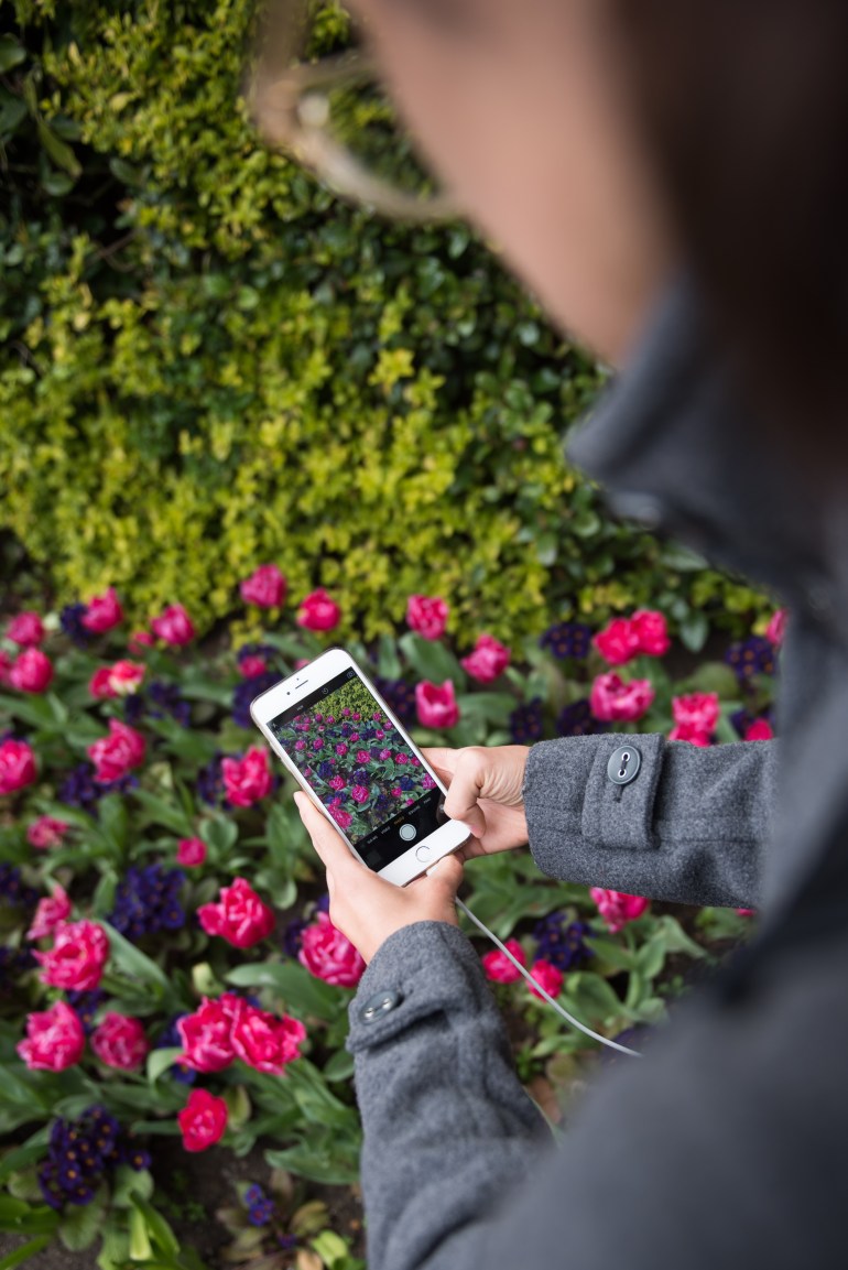 Touristing - St. Stephen's Green - caught!