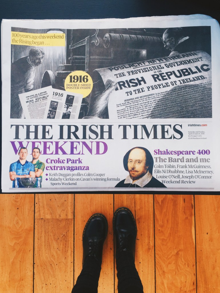 Rooftop bar - newspaper