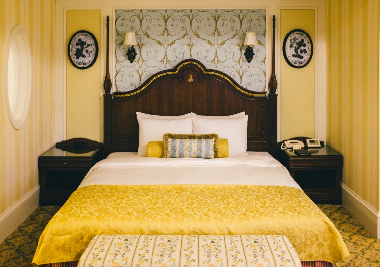 Tokyo Disneyland Hotel bed