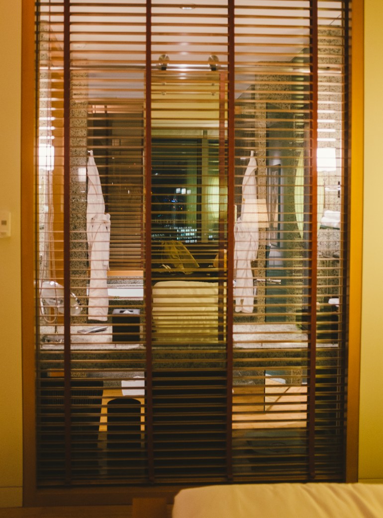 Mandarin Oriental bathroom window