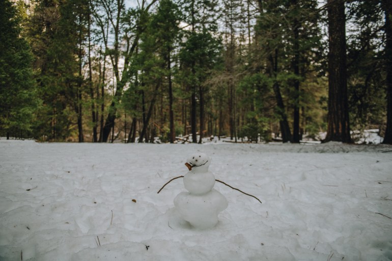 Yosemite snowman